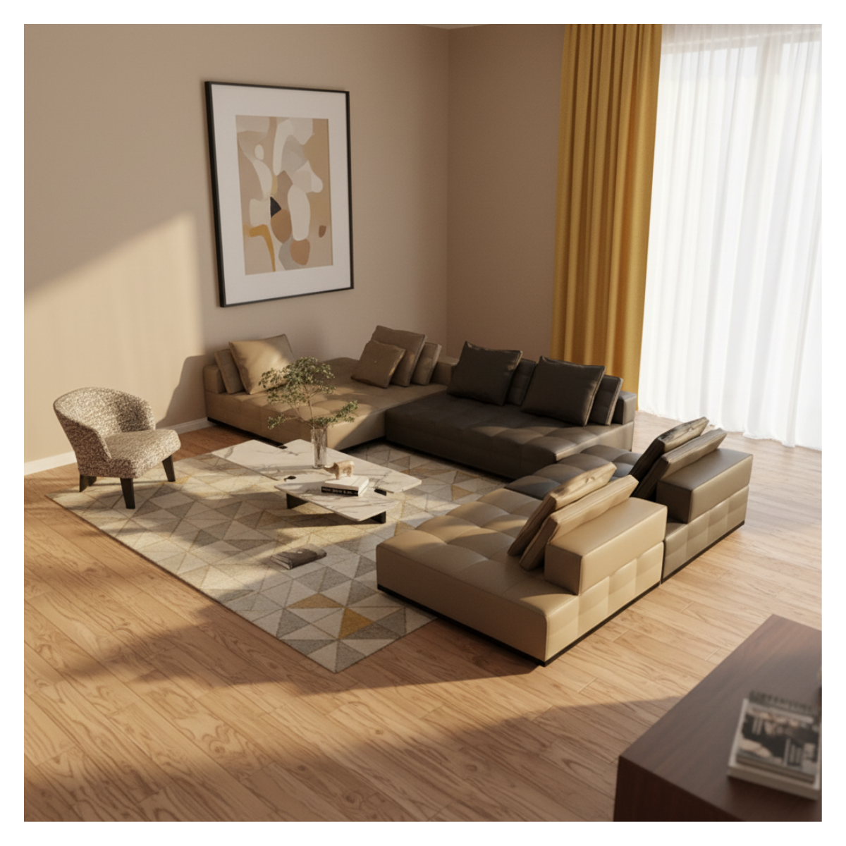 Dusk Gradient Sectional Sofa